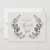 Tuin Crest Eierschaal Bruidsmeisje Bloemenmeisje Kaart (Voorkant)