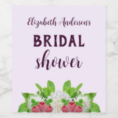 Tuin Dahlia Bruidsdouche Wijn Etiket (Enkel label)