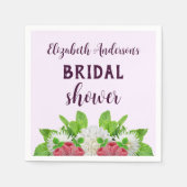 Tuin Dahlia Bruiloftsborrel Servet (Voorkant)