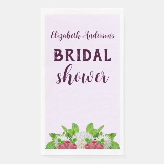 Tuin Dahlia Bruiloftsborrel Servet (Voorkant)