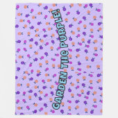 TUIN DE PAARSE! FLEECE DEKEN (Voorkant)