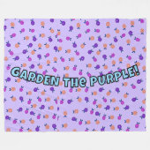 TUIN DE PAARSE! FLEECE DEKEN (Voorkant (Horizontaal))