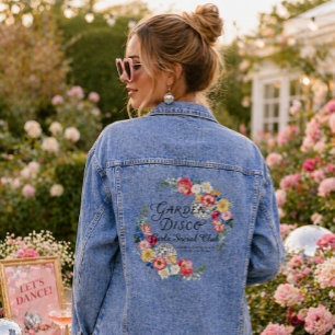 Tuin Disco   Bachelorette Bruidsmeisje Denim Jacket
