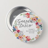 Tuin Disco Bachelorette Knopspeld Ronde Button 7,6 Cm (Voorkant /achterkant)