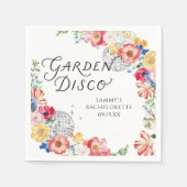 Tuin Disco Jonggezellenfeest Servetten (Voorkant)