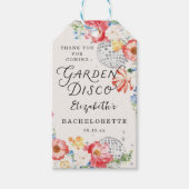Tuin Disco Meidenav Feest Dankjewel Cadeaulabel (Voorkant)