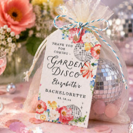 Tuin Disco Meidenav Feest Dankjewel Cadeaulabel