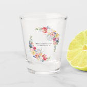 Tuin Disco Meidenavak Aangepast Shot Glas (Voorkant)