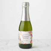 Tuin Disco Mini Champagne Fles Etiketten (Voorkant)