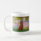 Tuin - Donkerrode Poodle #1 Koffiemok (Links)