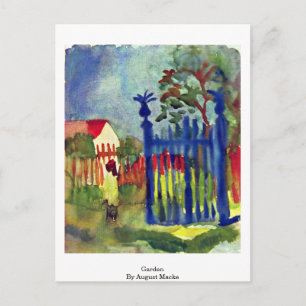Tuin door August Macke Briefkaart