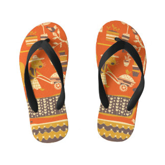 Tuin Eekhoorns: grillige dierlijke scène Kinder Teenslippers