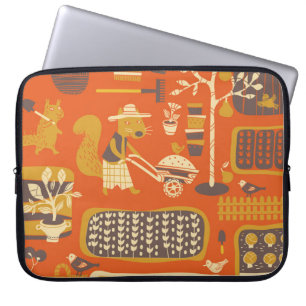 Tuin Eekhoorns: grillige dierlijke scène Laptop Sleeve