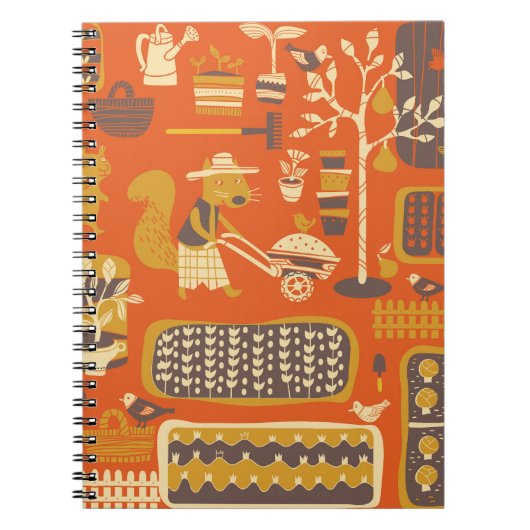 Tuin Eekhoorns: grillige dierlijke scène Notitieboek (Voorkant)