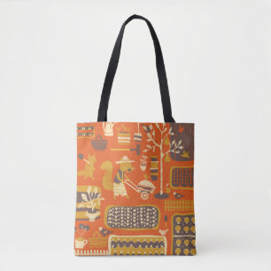 Tuin Eekhoorns: grillige dierlijke scène Tote Bag