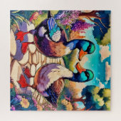 Tuin Eenden Legpuzzel (Horizontaal)