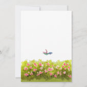 Tuin eettafel natuur vrijgezellenfeest kaart (Achterkant)