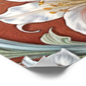 Tuin Elegantie Bloemen Bruiloft Zitkaarten Poster (Hoek)