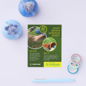 Tuin en landschapsarchitectuur Custom Services Flyer (Enkel)