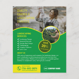 Tuin- en landschapsdiensten flyer