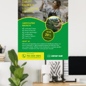Tuin- en landschapsdiensten poster (Thuiskantoor)