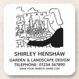 Tuin- en landschapsontwerp bier onderzetter