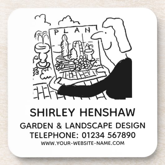 Tuin- en landschapsontwerp bier onderzetter (Voorkant)