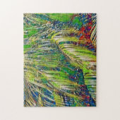Tuin en Palmboom Tropische Kunstpuzzel Legpuzzel (Verticaal)