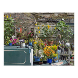 Tuin en smalle boot perfect poster