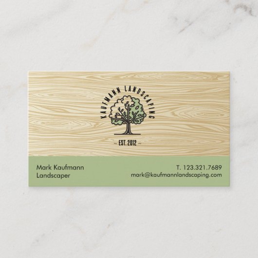 Tuin- en tuinarchitectuur visitekaartje (Voorkant)