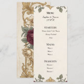 Tuin Eucalyptus Bruiloft Menu (Voorkant / Achterkant)