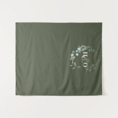 Tuin Eucalyptus Monogram Salie Trouwen Wandkleed (Voorkant (horizontaal))