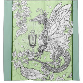 Tuin Fee Draak Douchegordijn (Voorkant)