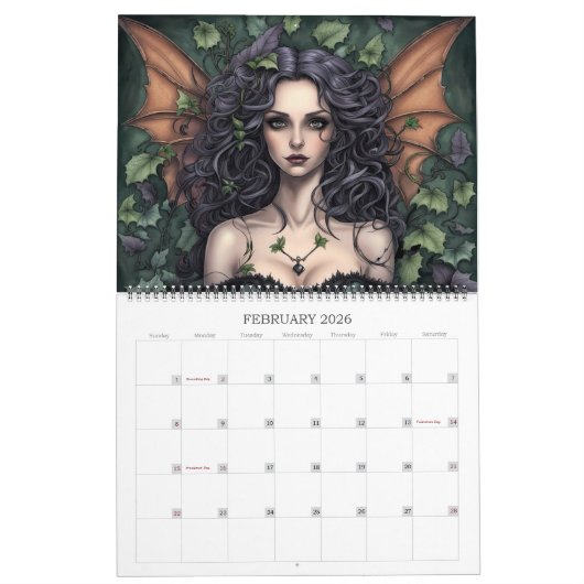 Tuin feeën door Ivy en Bat Art Kalender (Feb 2026)