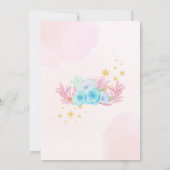 Tuin feeën verjaardag kaart (Achterkant)