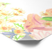 Tuin Feest Bloemen Vrijgezellenfeest Welkom Poster (Hoek)