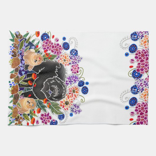 TUIN FEEST chow keukenhanddoek witte achtergrond (Horizontaal)