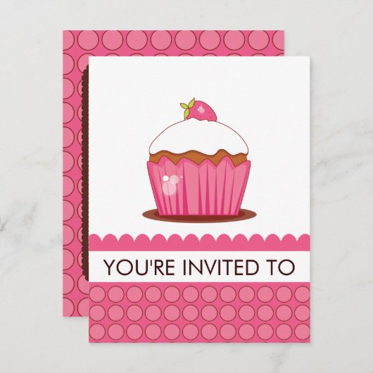 Tuin Feest of Sociale Luncheon Uitnodigingen (Voorkant / Achterkant)