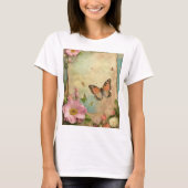 " Tuin Feest T-Shirt – Pastel Vlinders (Voorkant)