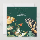 Tuin feest verjaardag uitnodiging (Achterkant)