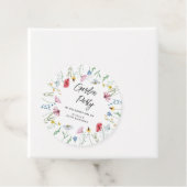 Tuin Feest Wildbloemen Verjaardag Bedankjes Labels (In situ)