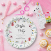 Tuin Feest Wildbloemen Verjaardag Papieren Bordje (Feest)