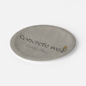 Tuin Feestbeton Draag Papieren Bordje (Gekanteld)