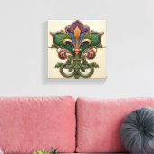 Tuin Fleur-de-Lis Canvas Afdruk (Insitu (Woonkamer))