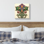 Tuin Fleur-de-Lis Canvas Afdruk (Insitu (Slaapkamer))