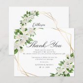 TUIN FLORALE GROENHEID Huwelijk Bedankkaart (Voorkant / Achterkant)