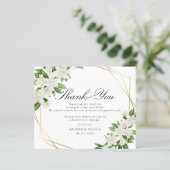 TUIN FLORALE GROENHEID Huwelijk Bedankkaart (Staand voorkant)