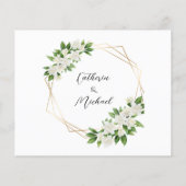 TUIN FLORALE GROENHEID Huwelijk Bedankkaart (Achterkant)