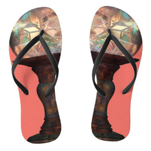 Tuin gazing wereldbol koraal roze gekleurd glas lo teenslippers