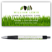 Tuin Gazon Care Landscaping verlaat Business Logo Pen